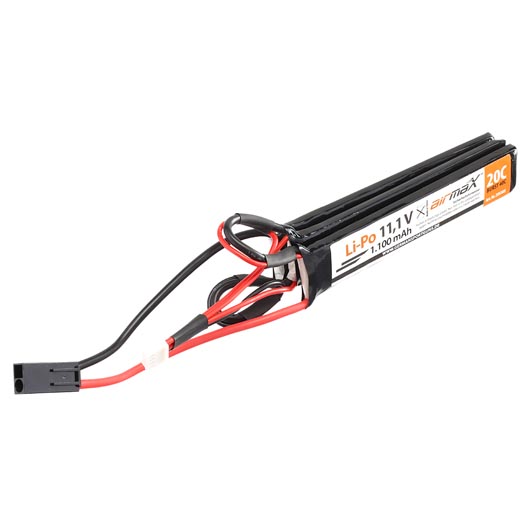 airmaX LiPo Akku 11.1V 1100mAh 20 / 40C Small Tri-Panel Type m. Mini-Tam Anschluss Bild 1