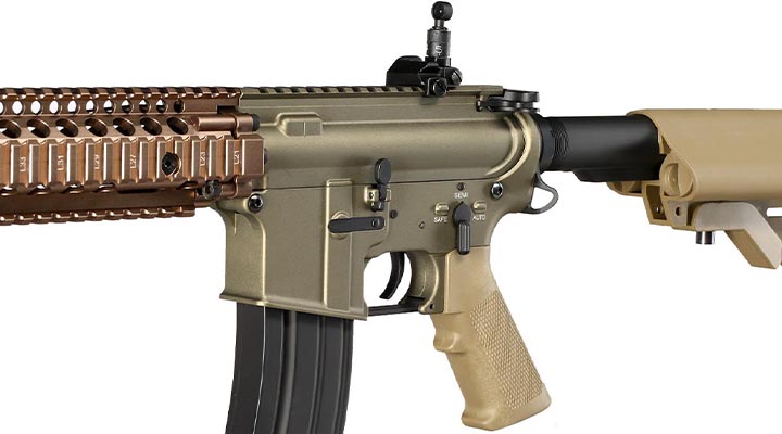 Double Bell MK18 MOD1 Professional Line Vollmetall S-AEG 6mm BB Bronze-Tan Bild 7