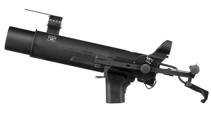VFC Colt XM148 40mm Granatwerfer Vollmetall f. VFC XM177E2 / M16A1 GBB schwarz Bild 1