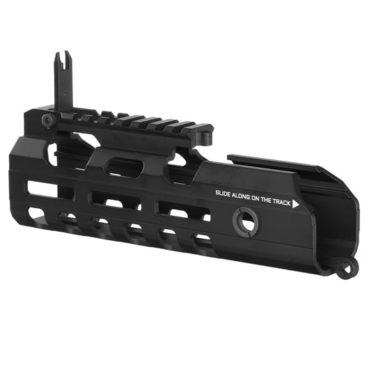 Ares Amoeba Aluminium Quick Change Handguard 177mm f. Mutant Gewehrserie schwarz Bild 3