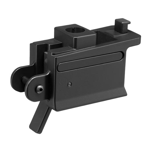 APS 9mm PCC Aluminium Magazinadapter Conversion f. AK S-AEG Gewehre schwarz Bild 2