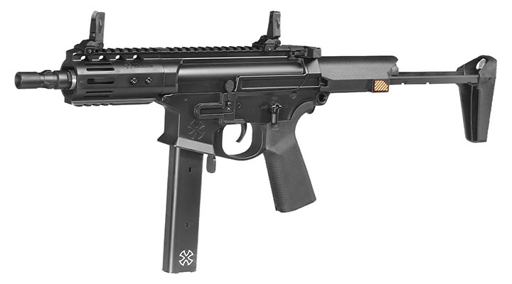 APS / EMG Noveske Space Baby 9mm Gen. 4 Edge II MosFet Vollmetall S-AEG 6mm BB schwarz