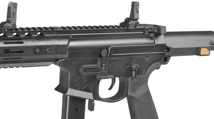 APS / EMG Noveske Space Baby 9mm Gen. 4 Edge II MosFet Vollmetall S-AEG 6mm BB schwarz Bild 7