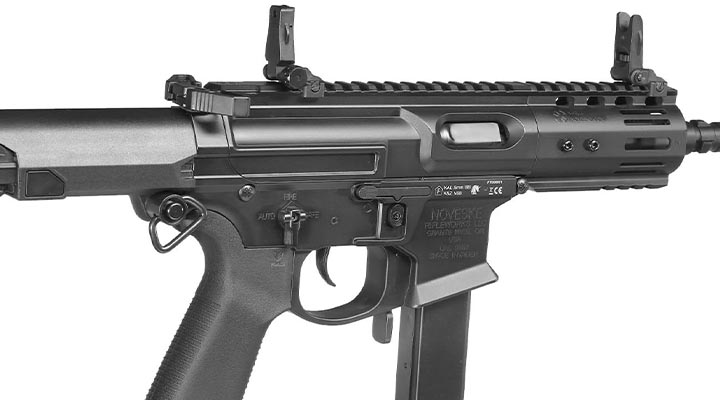 APS / EMG Noveske Space Baby 9mm Gen. 4 Edge II MosFet Vollmetall S-AEG 6mm BB schwarz Bild 8