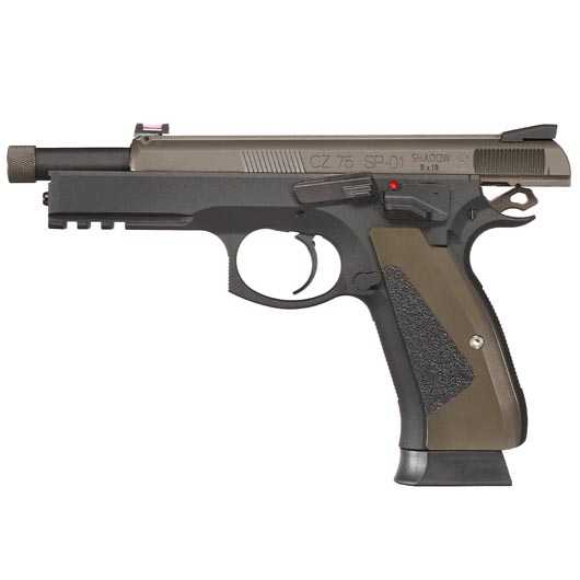 KJ Works CZ 75 SP-01 Shadow Vollmetall mit CNC Aluminiumschlitten CO2BB 6mm BB Bronze Special Edition Bild 2