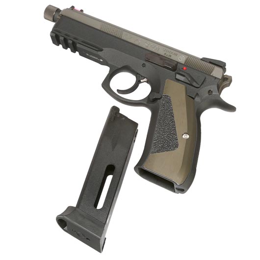 KJ Works CZ 75 SP-01 Shadow Vollmetall mit CNC Aluminiumschlitten CO2BB 6mm BB Bronze Special Edition Bild 6