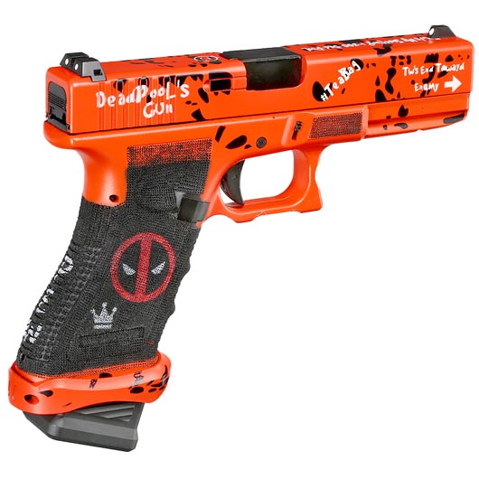 Double Bell DB17 Airsoftpistole mit Metallschlitten GBB 6mmBB DP Painted Edition inkl. Pistolenkoffer Bild 4