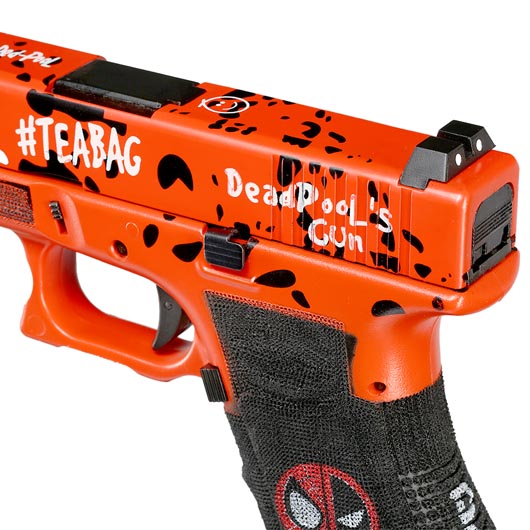 Double Bell DB17 Airsoftpistole mit Metallschlitten GBB 6mmBB DP Painted Edition inkl. Pistolenkoffer Bild 9