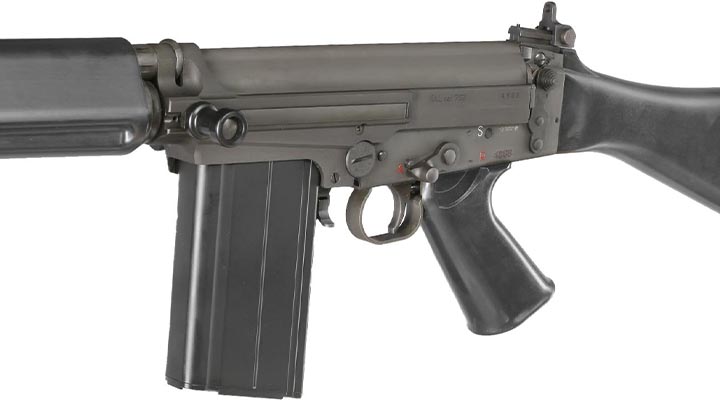 VFC FN Herstal FAL Type III CNC Vollmetall Gas-Blow-Back 6mm BB schwarz inkl. Holzkiste - Deluxe Version Bild 6