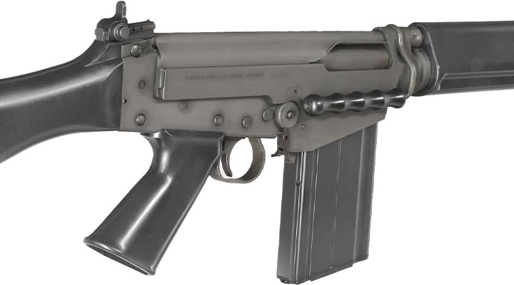 VFC FN Herstal FAL Type III CNC Vollmetall Gas-Blow-Back 6mm BB schwarz inkl. Holzkiste - Deluxe Version Bild 7