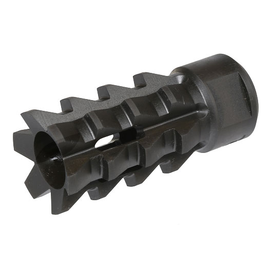 King Arms Black Rain Ordnance Flash Suppressor Stahl schwarz 14mm-