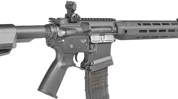 King Arms / EMG Lancer Systems L15 Defense 12 Zoll Vollmetall S-AEG 6mm BB schwarz - Aluminium Version Bild 8