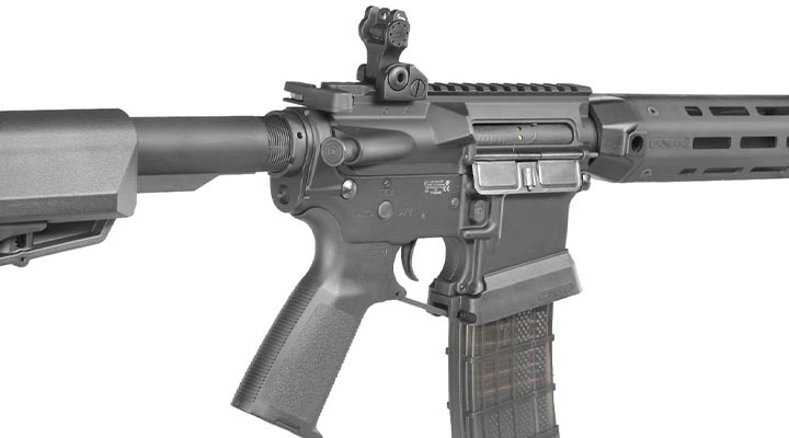 King Arms / EMG Lancer Systems L15 Defense 8 Zoll Vollmetall S-AEG 6mm BB schwarz - Aluminium Version Bild 8