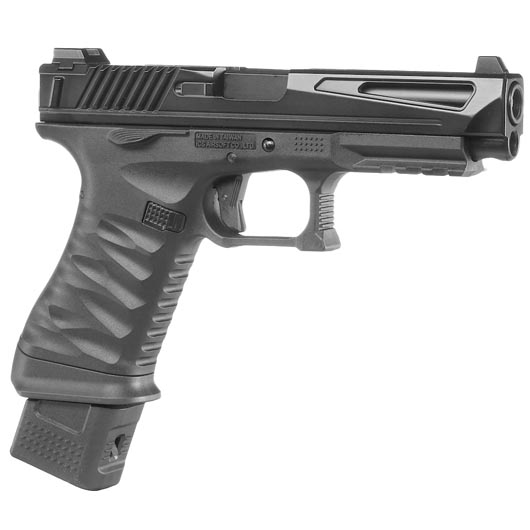 ICS BLE ICP Innovation Competition Pistol m. Metallschlitten GBB 6mm BB schwarz Bild 7