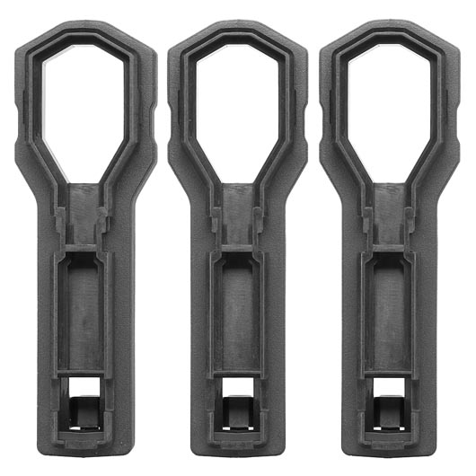 ICS CXP Tomahawk Polymer Schafteinsatz / Butt Plate Spacer schwarz - 3 Stck Bild 1