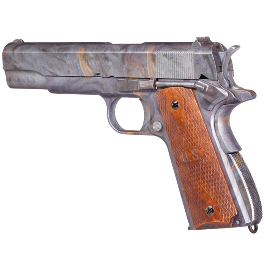 Cybergun / AWC Auto-Ordnance 1911 Vollmetall GBB 6mm BB Marple Pattern - Echtholzgriffschalen Bild 8