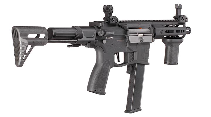 Evolution Reaper 9mm XS EMR PDW PCC Carbontech ETS II Mosfet AEG 6mm BB schwarz Bild 3