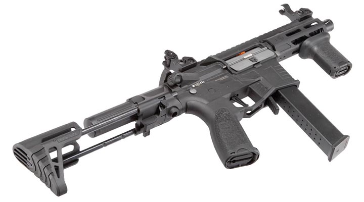 Evolution Reaper 9mm XS EMR PDW PCC Carbontech ETS II Mosfet AEG 6mm BB schwarz Bild 5