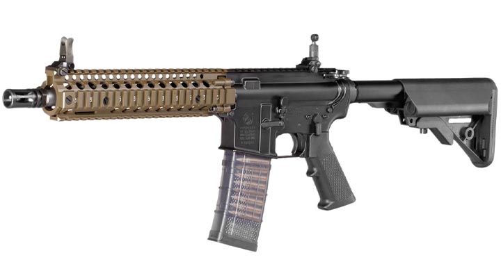 EMG / Cyma Colt MK18 MOD1 Vollmetall CGS T8-System Gas-Blow-Back 6mm BB Dualtone