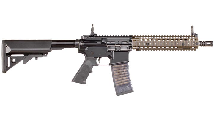 EMG / Cyma Colt MK18 MOD1 Vollmetall CGS T8-System Gas-Blow-Back 6mm BB Dualtone Bild 3