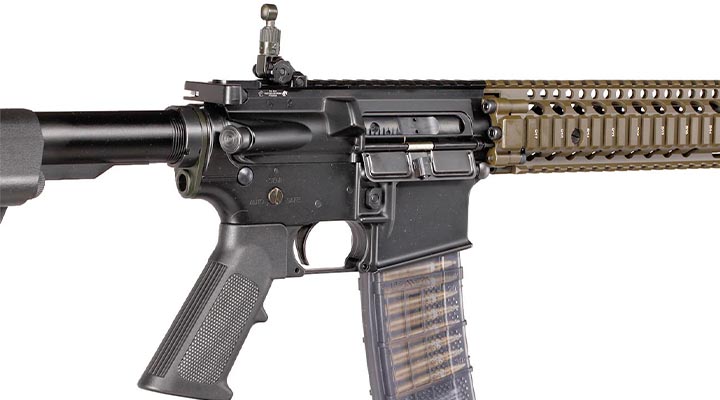 EMG / Cyma Colt MK18 MOD1 Vollmetall CGS T8-System Gas-Blow-Back 6mm BB Dualtone Bild 9