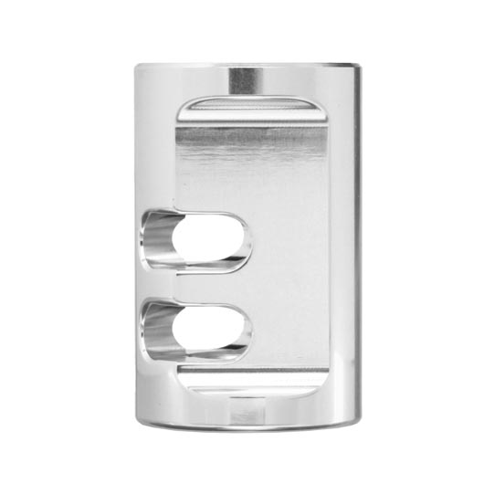 TTI Airsoft CNC Aluminium Compensator Type-A f. Pistolen mit 14mm- Auengewinde silber Bild 5
