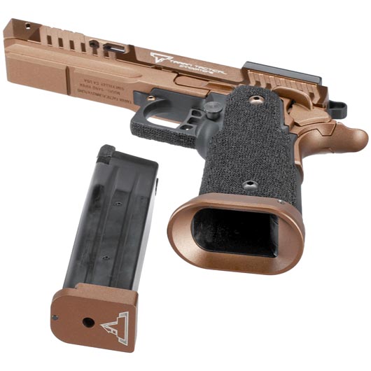 Army Armament TTI Innovations 2011 Sand Viper Optic Ready Vollmetall GBB 6mm BB coyote-bronze - CNC-Version Bild 5