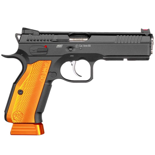 KJ Works CZ Shadow 2 Vollmetall mit Edelstahllauf CO2 BlowBack 6mm BB Orange Special Edition Bild 3