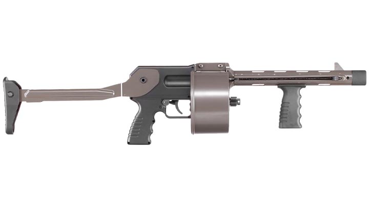 APS Striker-12 MKII Street Sweeper Revolver Gas Shotgun 6mm BB grau Bild 3