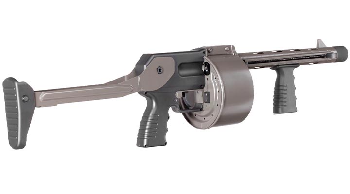 APS Striker-12 MKII Street Sweeper Revolver Gas Shotgun 6mm BB grau Bild 4