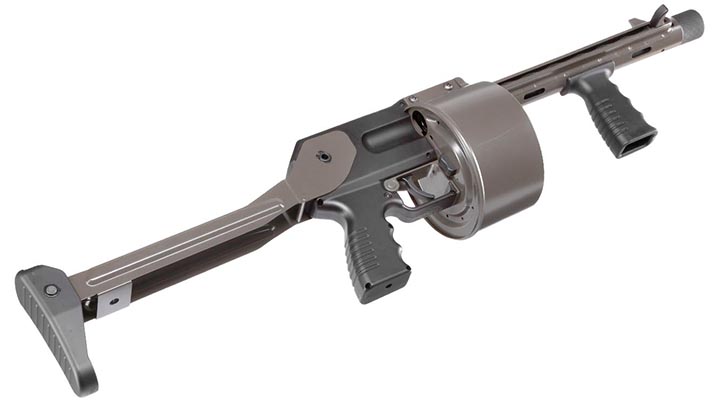 APS Striker-12 MKII Street Sweeper Revolver Gas Shotgun 6mm BB grau Bild 6