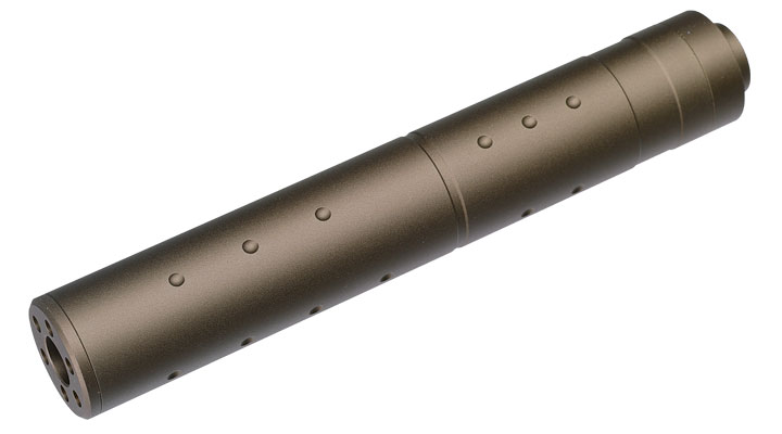 Big Dragon Aluminium Suppressor 195 x 30mm 14mm- Dark Earth