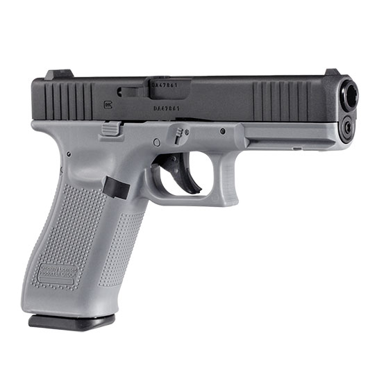 Glock 17 Gen. 5 Airsoft mit Metallschlitten CO2 BlowBack 6mm BB schwarz / Tungsten Grey Bild 7