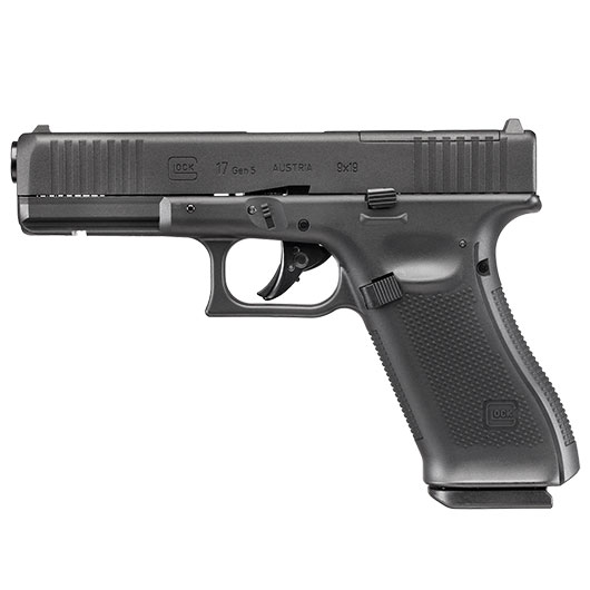 Glock 17 Gen. 5 MOS Airsoft mit Metallschlitten CO2 BlowBack 6mm BB schwarz Bild 1