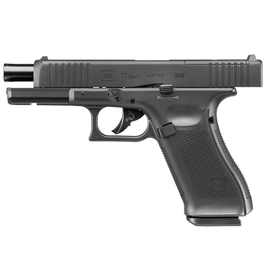 Glock 17 Gen. 5 MOS Airsoft mit Metallschlitten CO2 BlowBack 6mm BB schwarz Bild 2