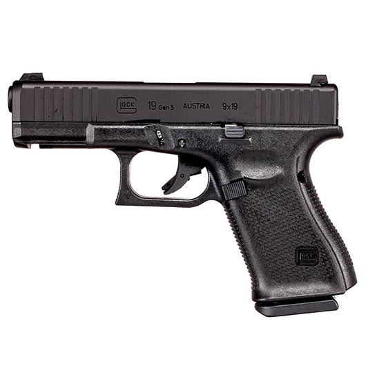 Glock 19 Gen. 5 Airsoft mit Metallschlitten GBB 6mm BB schwarz Bild 1
