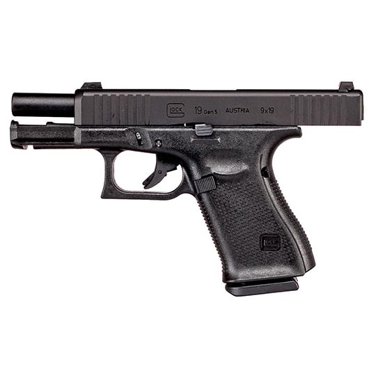 Glock 19 Gen. 5 Airsoft mit Metallschlitten GBB 6mm BB schwarz Bild 2
