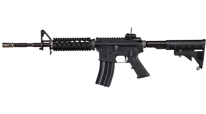 Wei-ETech FN Herstal M4A1 RIS Carbine Vollmetall AWSS Open-Bolt Gas-Blow-Back 6mm BB schwarz Bild 1