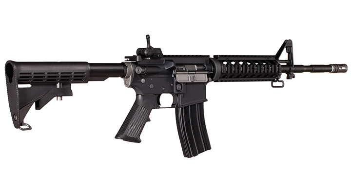 Wei-ETech FN Herstal M4A1 RIS Carbine Vollmetall AWSS Open-Bolt Gas-Blow-Back 6mm BB schwarz Bild 3