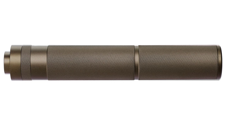 Big Dragon Aluminium Suppressor 195 x 30mm 14mm- Dark Earth Bild 3