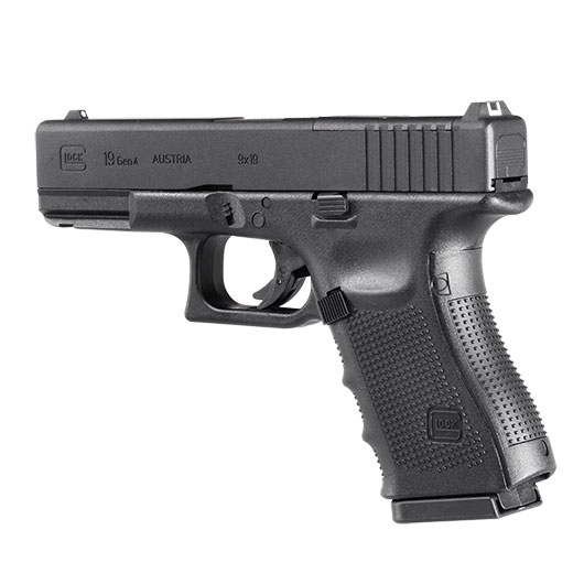 Glock 19 Gen. 4 MOS Airsoft mit Metallschlitten CO2 NBB 6mm BB schwarz Bild 7