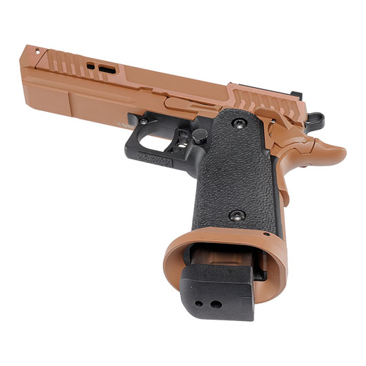 KLI Hi-Capa 4.3 Sahara Viper Optic Ready Vollmetall GBB 6mm BB Desert Tan Bild 5