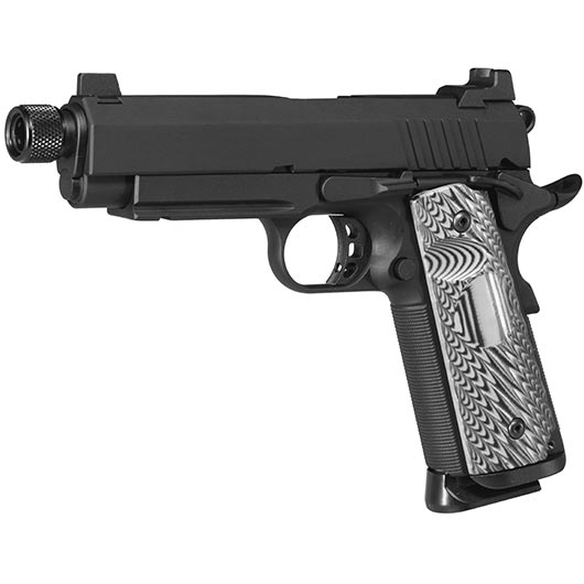 KLI M1911 Silent Hawk Vollmetall CO2 BlowBack 6mm BB schwarz
