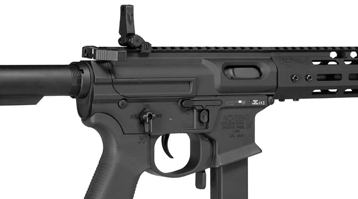 APS / EMG Noveske 9 9mm Gen. 4 eSilver Edge SDU-MosFet 2.0 Vollmetall S-AEG 6mm BB schwarz Bild 9