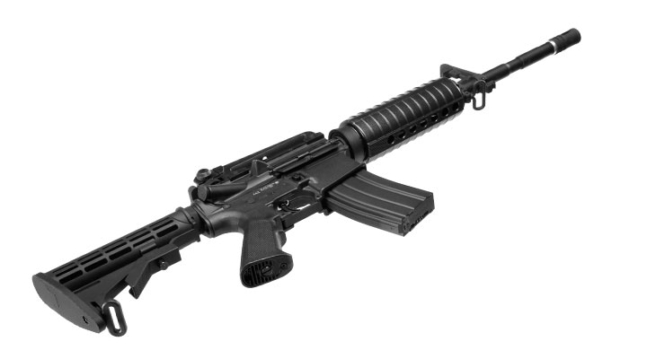 APS M4A1 Carbine Kompetitor-Series eSilver Edge SDU-MosFet 2.0 AEG 6mm BB schwarz Bild 4