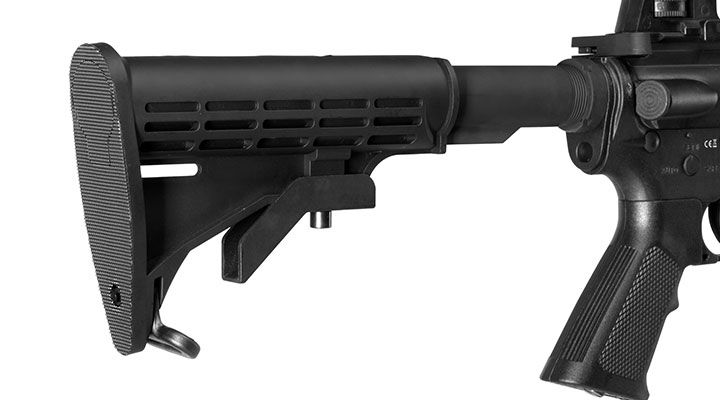 APS M4A1 Carbine Kompetitor-Series eSilver Edge SDU-MosFet 2.0 AEG 6mm BB schwarz Bild 9