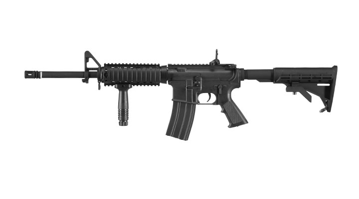 APS M4 RIS Carbine Kompetitor-Series eSilver Edge SDU-MosFet 2.0 AEG 6mm BB schwarz Bild 1