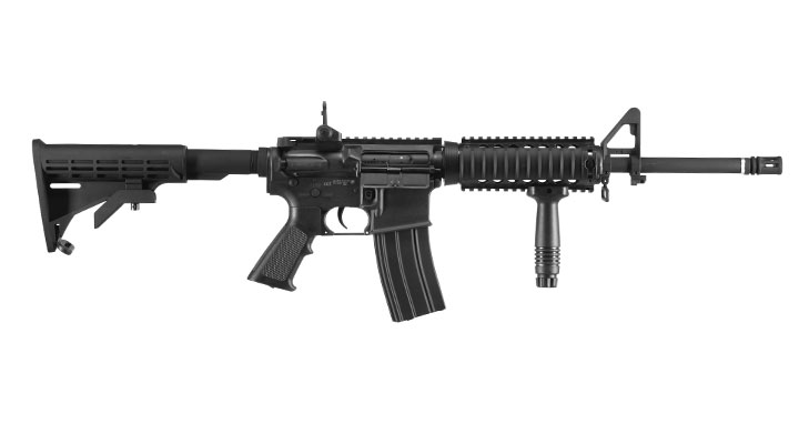 APS M4 RIS Carbine Kompetitor-Series eSilver Edge SDU-MosFet 2.0 AEG 6mm BB schwarz Bild 2
