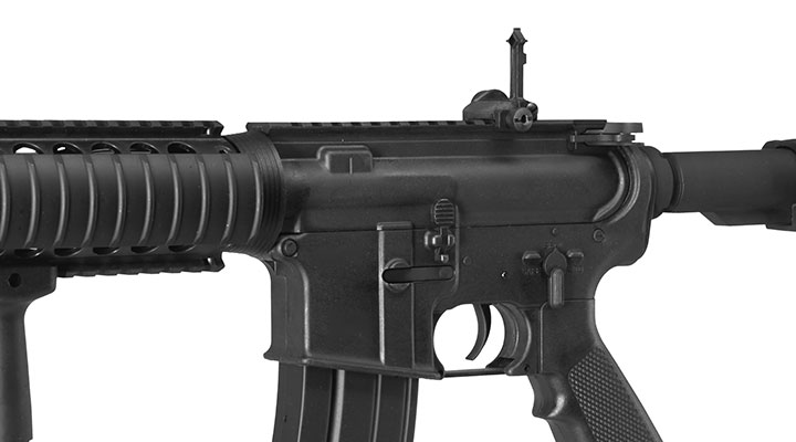 APS M4 RIS Carbine Kompetitor-Series eSilver Edge SDU-MosFet 2.0 AEG 6mm BB schwarz Bild 7