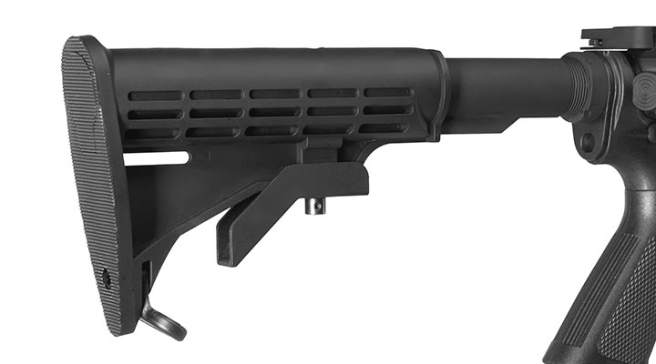 APS M4 RIS Carbine Kompetitor-Series eSilver Edge SDU-MosFet 2.0 AEG 6mm BB schwarz Bild 9